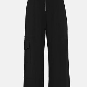 Black High-Waisted Wide-Leg Pants